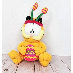 Garfield holding Easter Egg & Egg Antenna by Premium Image Group ~ 8" Plush Paws
